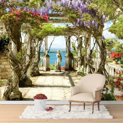 Fototapet fara imbinari Lake Como Premier Decor