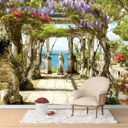 Fototapet fara imbinari Lake Como