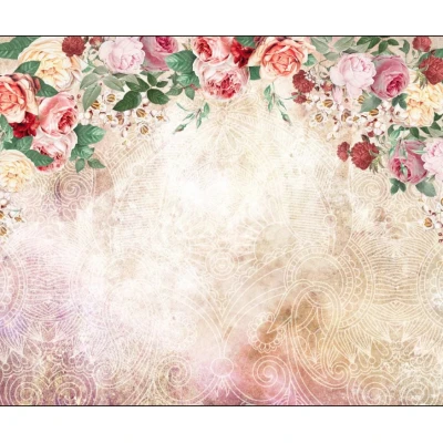 Fototapet fara imbinari Mandala si Flowers Premier Decor