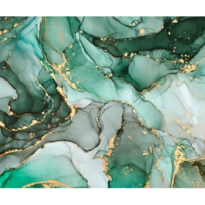 Fototapet fara imbinari Marmură Cu Tonuri Aurii Premier Decor