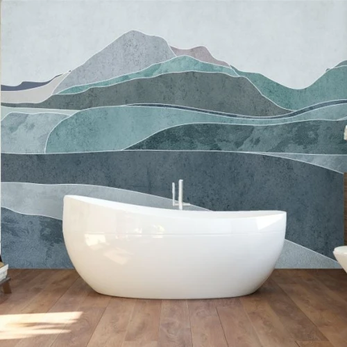 Fototapet fara imbianri Mountain Waves