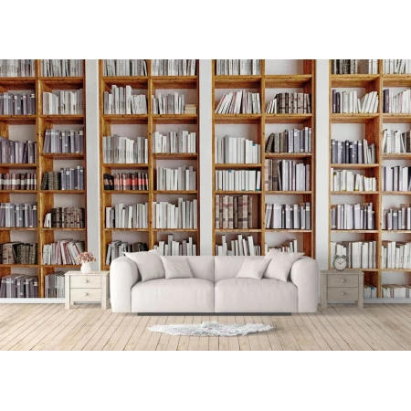 Fototapet 3D fara imbinari - Perete Bibliotecă Premier Decor