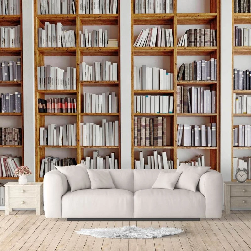 Fototapet 3D fara imbinari - Perete Bibliotecă