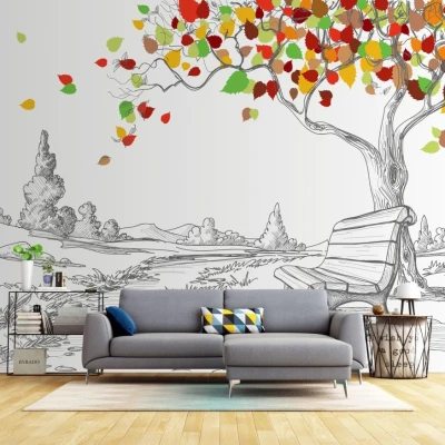 Fototapet fara imbinari Povestea De Sub Copac Premier Decor