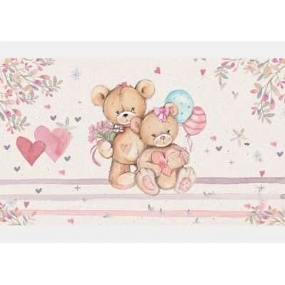Fototapet fara imbinari Teddy Bears Premier Decor