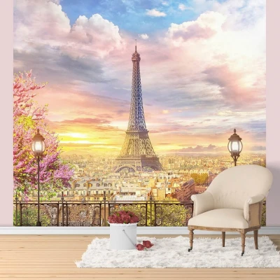 Fototapet fara imbinari Vedere de Paris Premier Decor