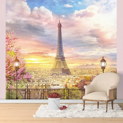 Fototapet fara imbinari Vedere de Paris