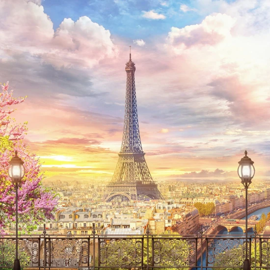 Fototapet fara imbinari Vedere de Paris