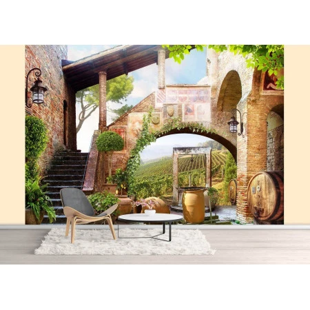 Fototapet fara imbinari Vinoteca Di Tuscania