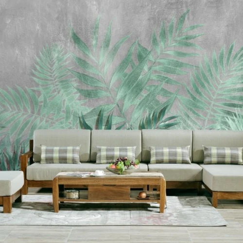 Fototapet fara imbinari Vintage Jungle Flowers