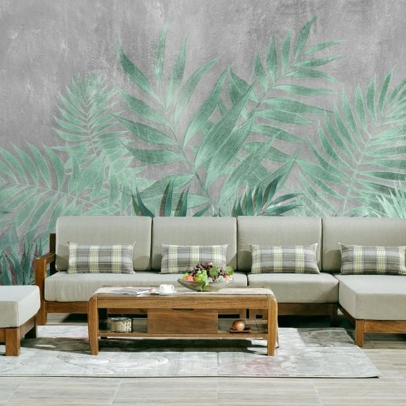 Fototapet fara imbinari Vintage Jungle Flowers