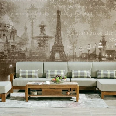 Fototapet fara imbinari Vintage Paris Dream Premier Decor