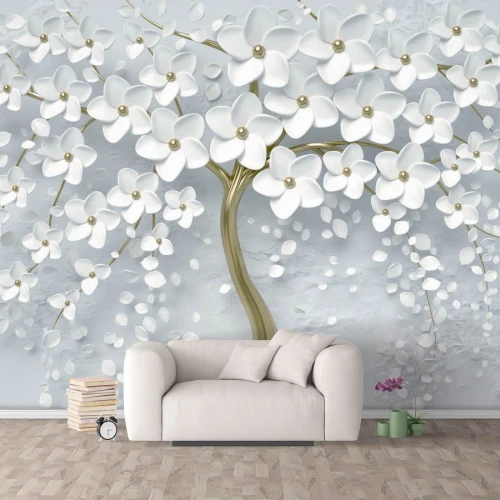 Fototapet Fara Imbinari Flower Tree Fantasy