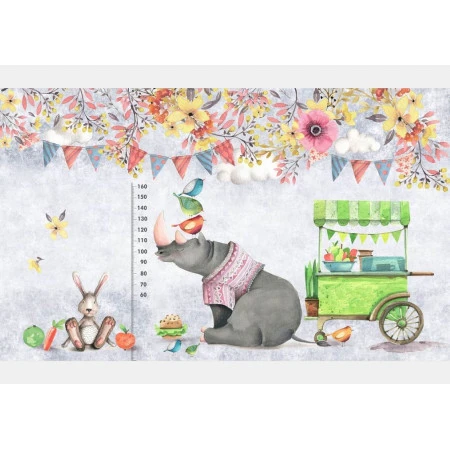 Fototapet fara imbinari Watercolor Animals Fantasy Premier Decor