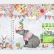 Fototapet fara imbinari Watercolor Animals Fantasy