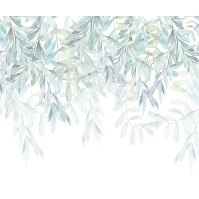 Fototapet fara imbinari Watercolor Flowers Premier Decor