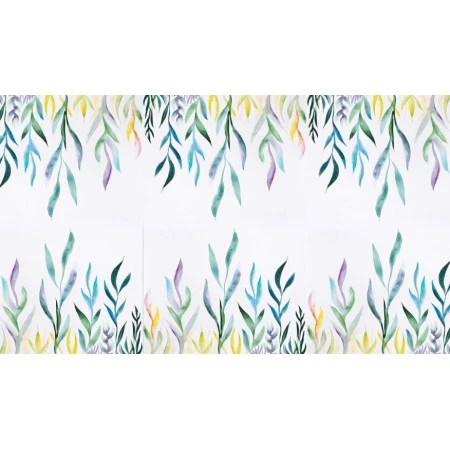 Fototapet fara imbinari Watercolor Flowers Premier Decor