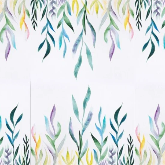 Fototapet fara imbinari Watercolor Flowers