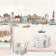 Fototapet fara imbinari Watercolor Port
