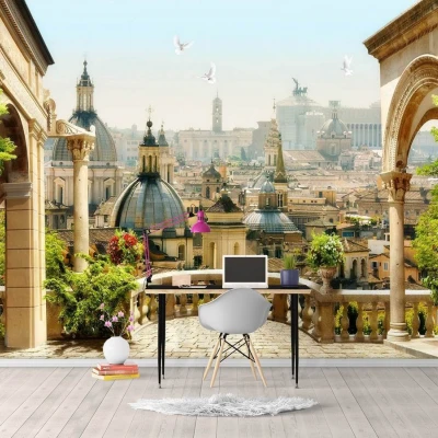 Fototapet fara imbinari Welcome To Rome Premier Decor