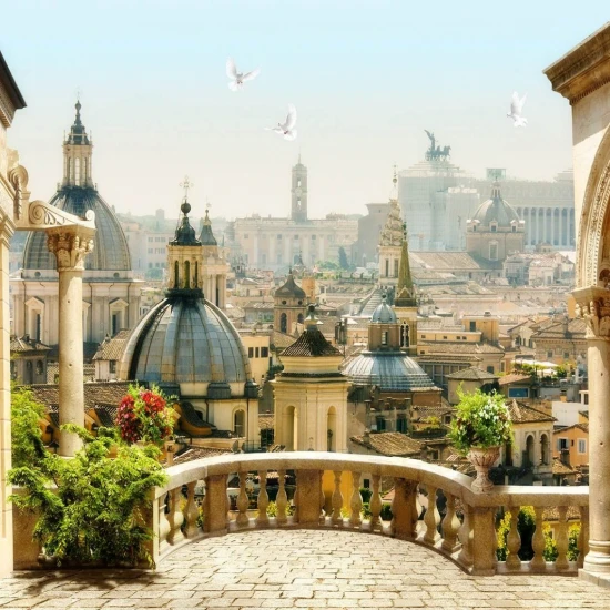 Fototapet fara imbinari Welcome To Rome