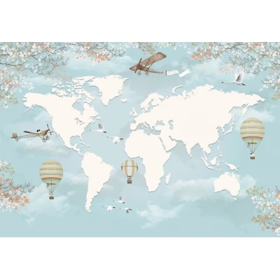 Fototapet fara imbinari World Explore Map Premier Decor