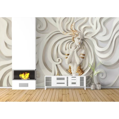 Fototapet fara imbinari 3D Living si Dormitor - Zeița Afrodita Premier Decor