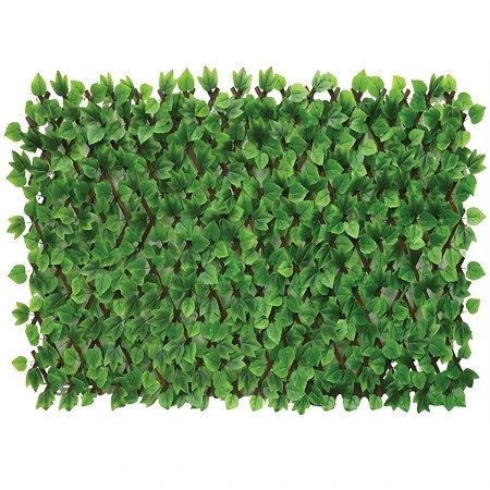 Pergola Pliabilă din Bambus cu Frunze de Iederă – Gard Artificial 1x2 m