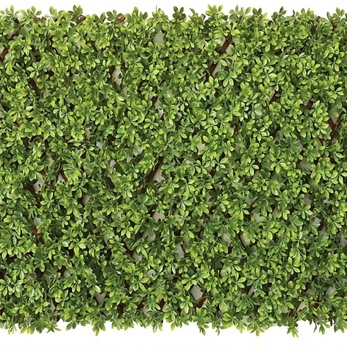 Gard Artificial din PVC Frunziș Verde/Galben 100x200 cm