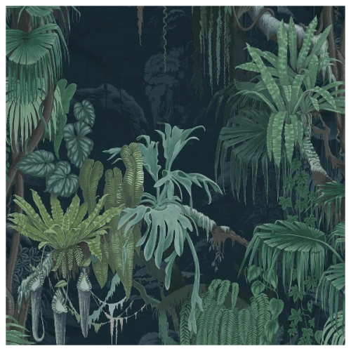 Tapet Oddity , Madagascar, Teal Tapet Oddity , Madagascar, Teal