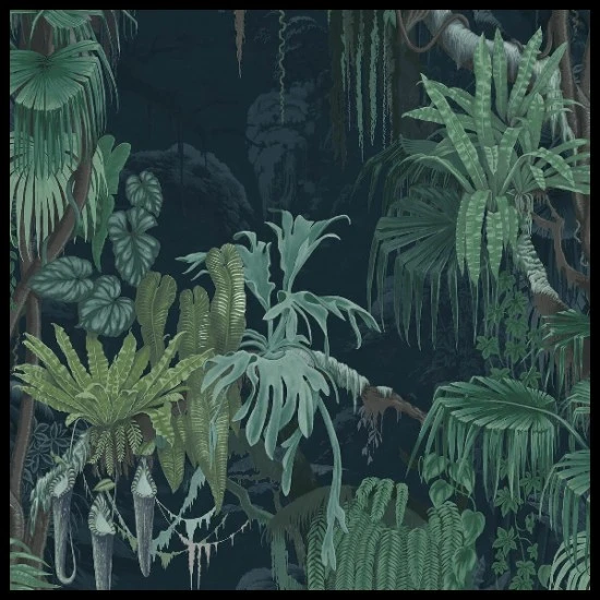 Tapet Oddity , Madagascar, Teal Tapet Oddity , Madagascar, Teal
