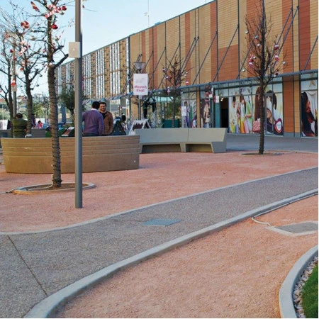 Pardoseală microciment ceramică stabilizată pentru exterior