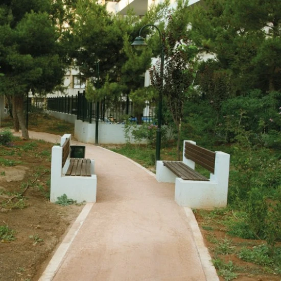Pardoseală microciment ceramică stabilizată pentru exterior