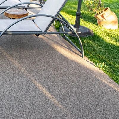 Microciment pardoseli si piscine Quartz Mosaic exterior interior PROLAT