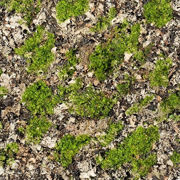 Covor artificial muschi verde gri - 50x50 cm