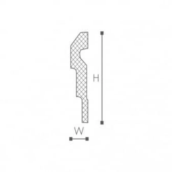 Ancadrament ferestră ușă exterior MA1 140x30x2000 mm
