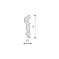 Ancadrament ferestre și uși exterior MA16 poliuretan 100x30x2000 mm