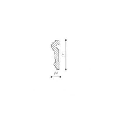 Ancadrament ferestre și uși exterior MA16 poliuretan 100x30x2000 mm Premier Decor