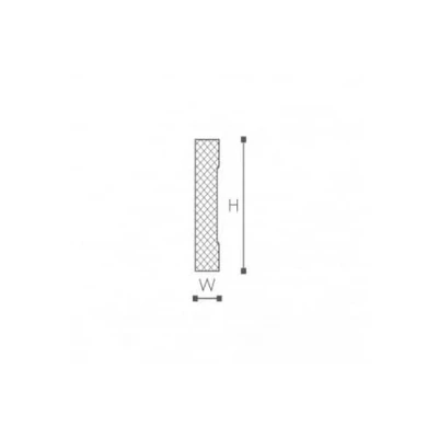 Ancadrament ferestre și uși exterior MA21 poliuretan 120x25x2000 mm Premier Decor