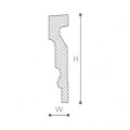 Ancadrament ferestre și uși exterior MA10 poliuretan 180x45x2000 mm