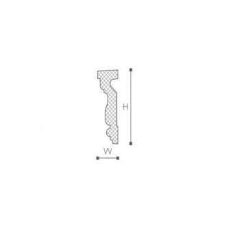 Ancadrament ferestre și uși exterior MA14 poliuretan 130x40x2000 mm