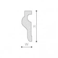 Ancadrament ferestre și uși exterior MA13 poliuretan 140x50x2000 mm