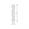 Ancadrament ferestre și uși exterior MA22 poliuretan 150x30x2000 mm