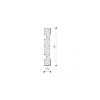 Ancadrament ferestre și uși exterior MA22 poliuretan 150x30x2000 mm