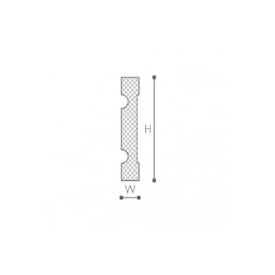 Ancadrament ferestre și uși exterior MA22 poliuretan 150x30x2000 mm Premier Decor