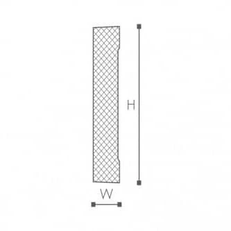 Ancadrament ferestre și uși exterior MA20 poliuretan 180x35x2000 mm