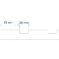 Termosistem decorativ FUGA PANEL 2 polistiren și rășini 500x40x2000 mm