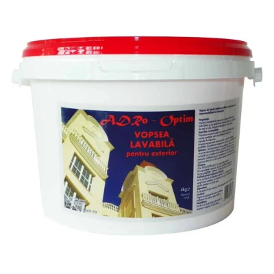 Vopsea lavabilă pentru fațadă exterior ADRo-OPTIM 4 kg Premier Decor