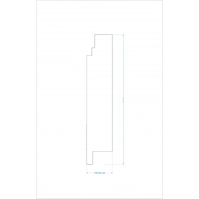 Termosistem decorativ FUGA10 polistiren și rășini 500x100x2000 mm Premier Decor