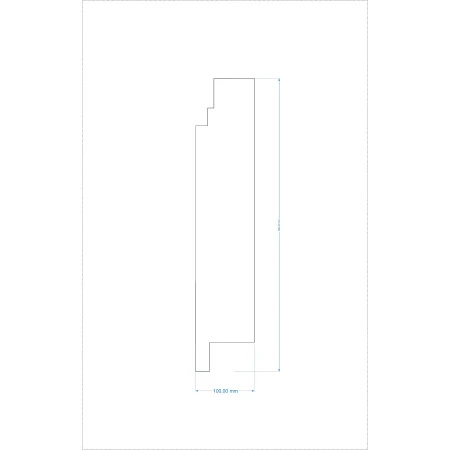 Termosistem decorativ FUGA10 polistiren și rășini 500x100x2000 mm